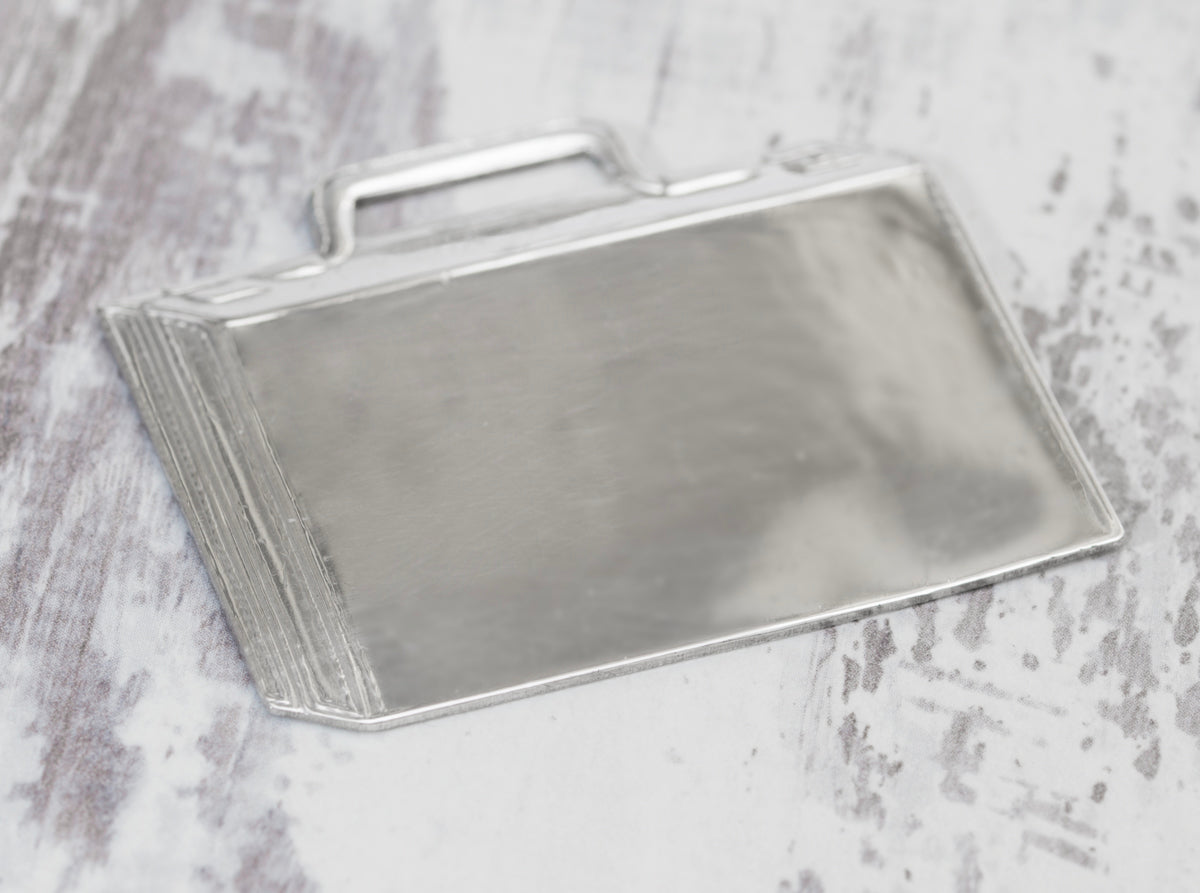 Vintage Sterling Silver Luggage Tab/Label by Webster (A2045)