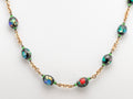 Vintage Italian Murano/Venetian Foiled Glass Bead Necklace Early 20th Century (A2073)
