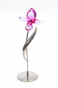 Retired Swarovski Crystal Dorora Fuchsia Rain Flower 681542 Exotic Flowers (A2148B)