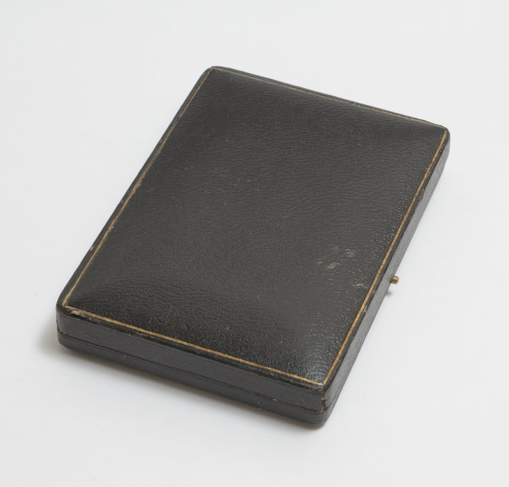 Antique Edwardian Sterling Silver Ladies Card Case Original Fitted Case (B2267)