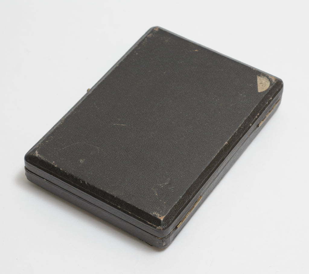 Antique Edwardian Sterling Silver Ladies Card Case Original Fitted Case (B2267)