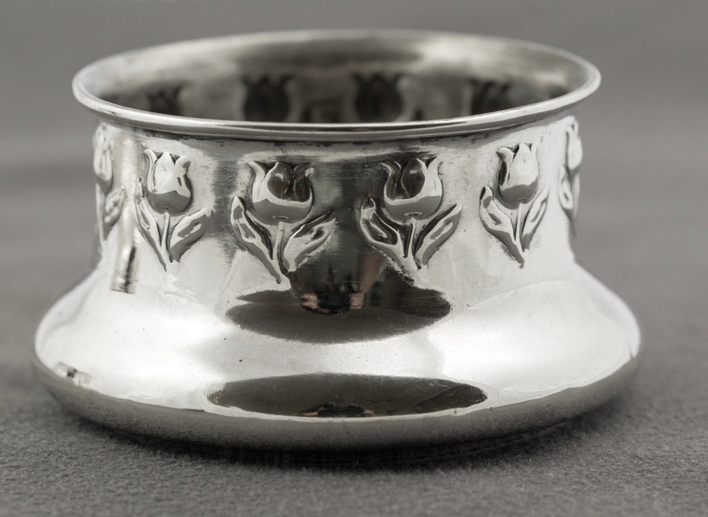 Pair Antique Art Nouveau Hallmarked Sterling Silver Jars/Pots John Rose