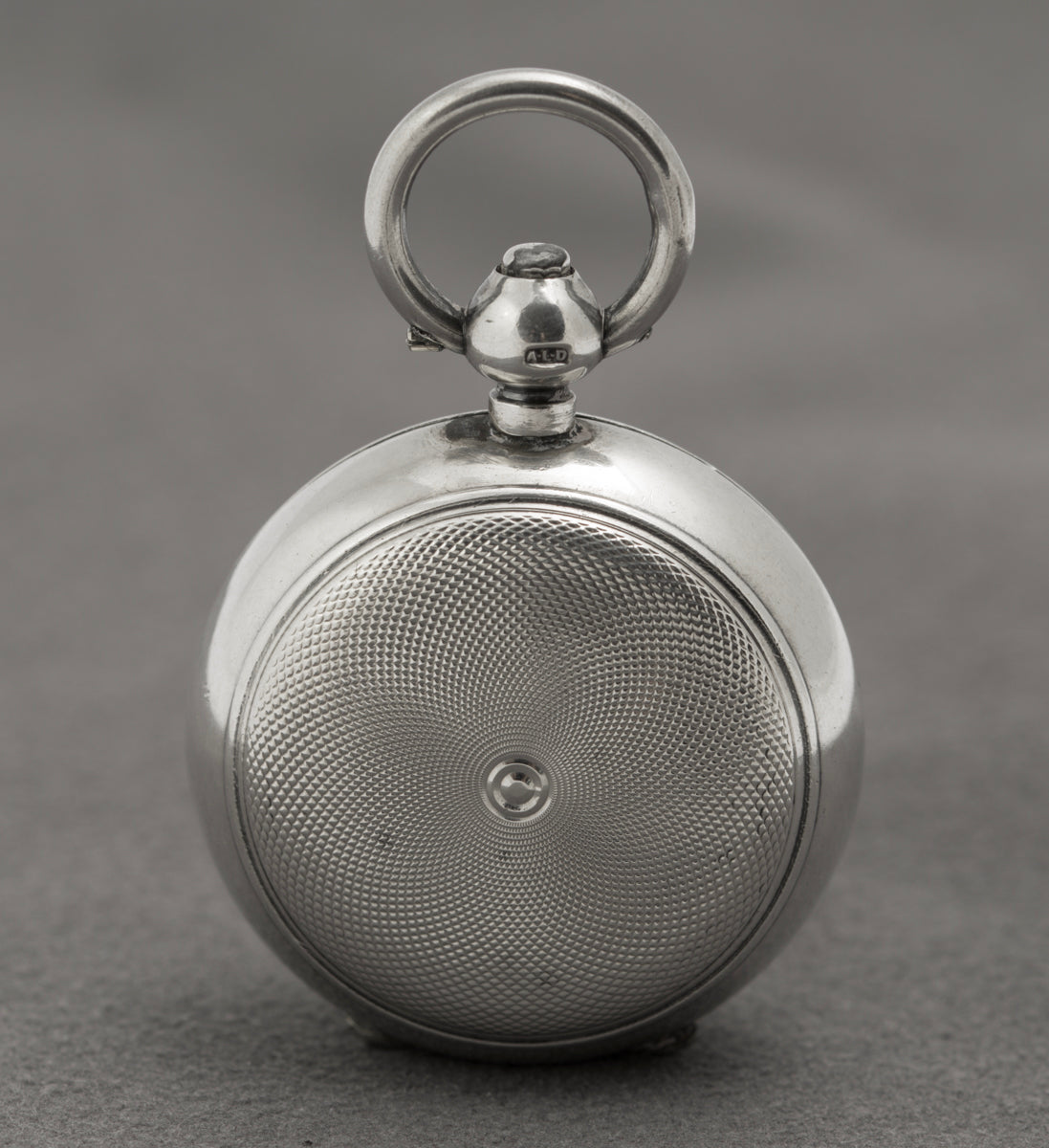 Antique Edwardian Sterling Silver Sovereign Holder Engine Turned Hallmarked (B2397)