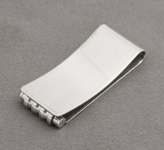 Paloma Picasso For Tiffany & Co 925 Sterling Silver Roller Groove Money Clip (B2412)