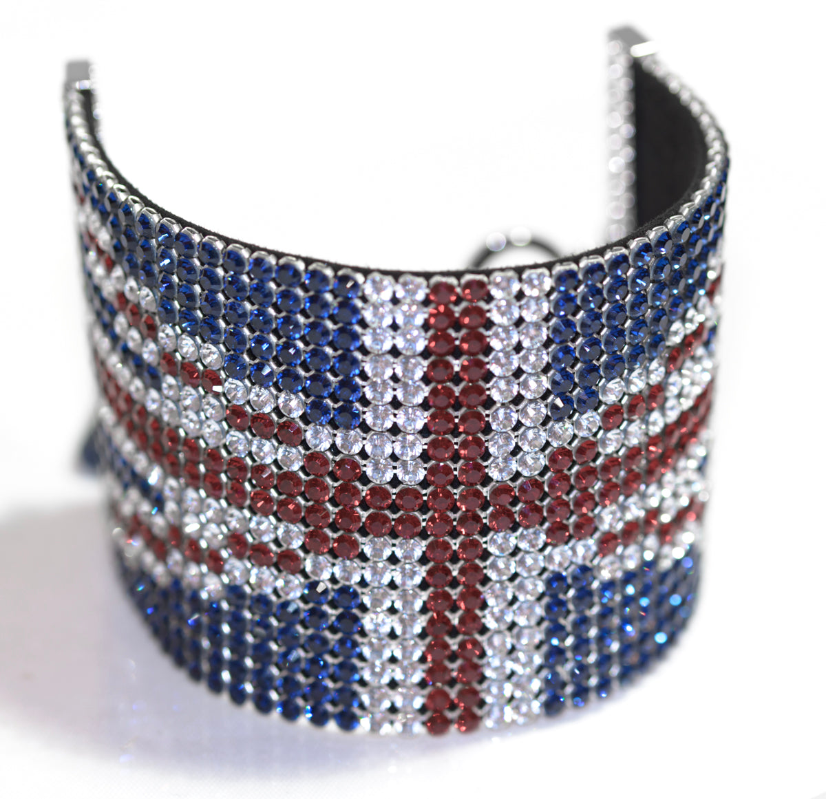 Swarovski Crystal Large Union Jack Cuff Bracelet Original Box /Certificate /Tag (B2463)