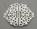 Vintage Hallmarked 1991 Sterling Silver Nurses Buckle Baroque Design (B2468)