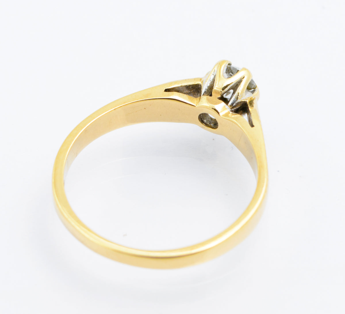 Vintage 9ct Gold Hallmarked Natural Diamond Solitaire Ring 0.25 Carats UK Size J1/2 (B2486)