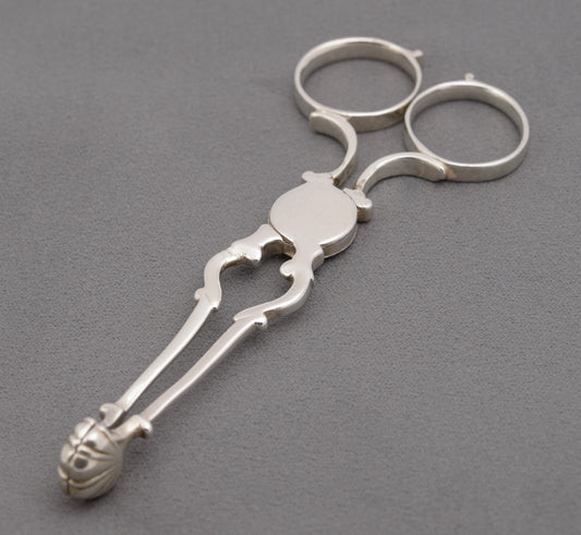 Pair Antique Georgian 18th Century Sterling Silver Sugar Tongs / Nips (B2502)