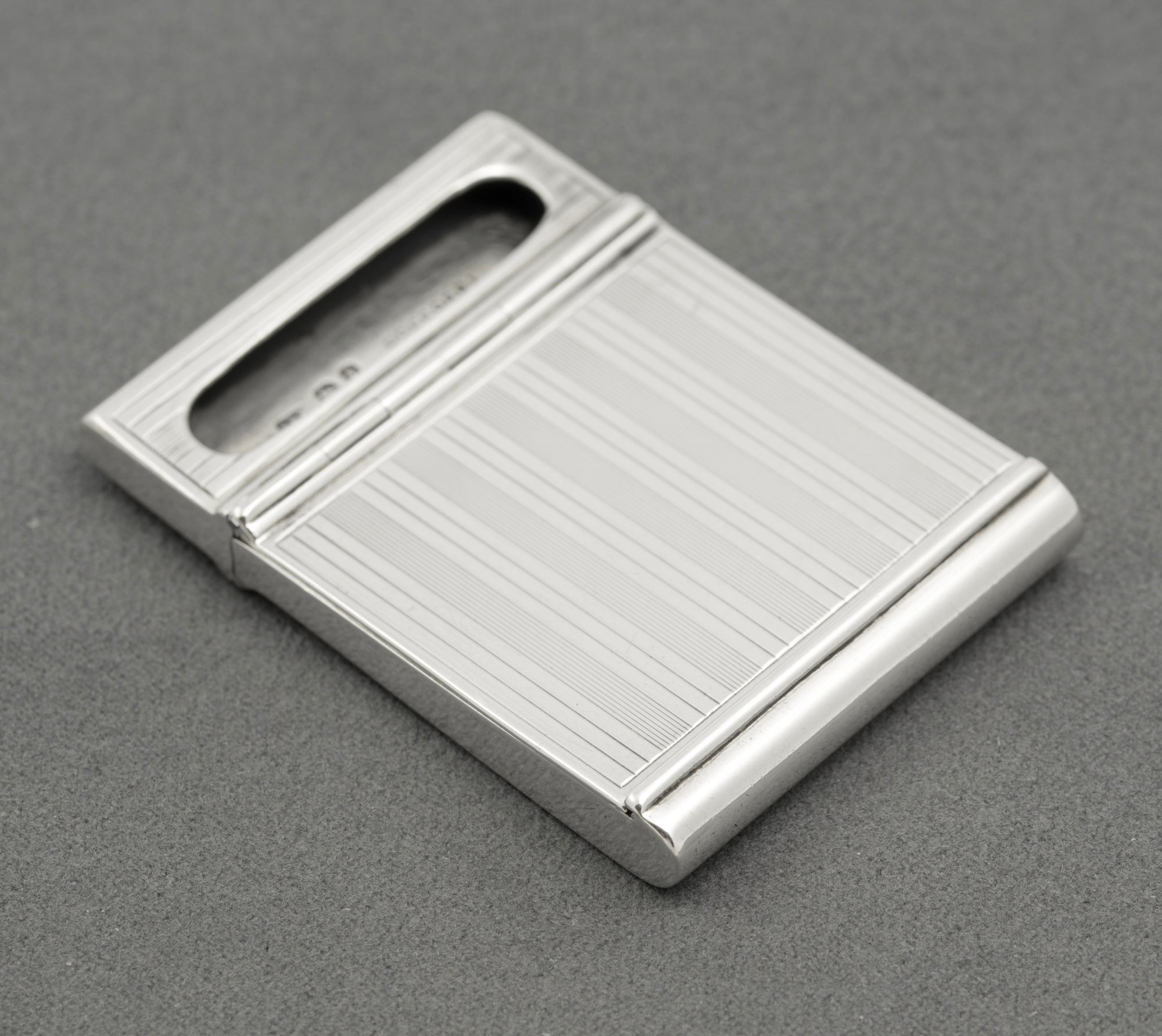 Antique Sterling Silver Rare Folding Vesta Case Philip Morris Hallmarked 1919 (B2514)