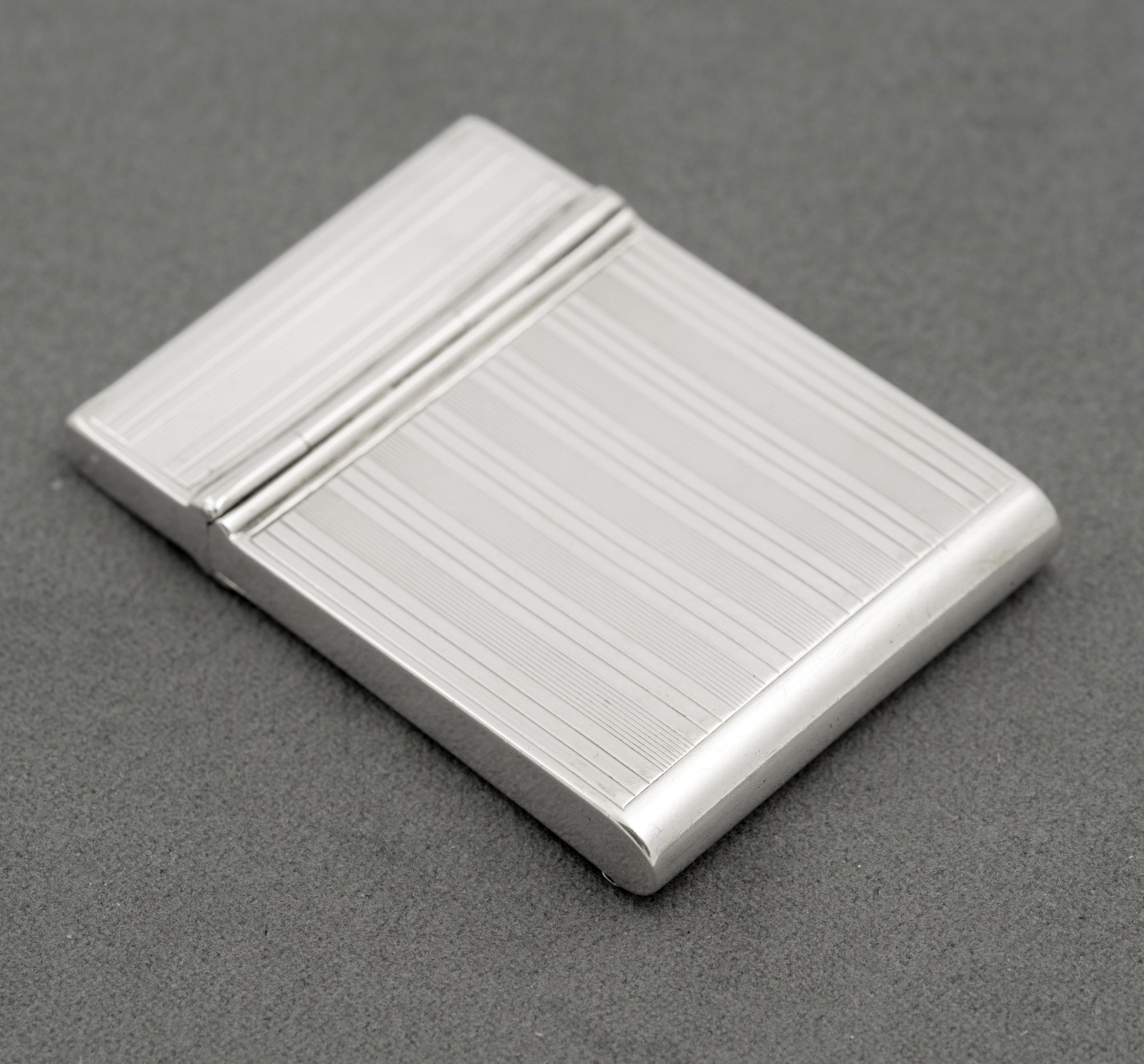 Antique Sterling Silver Rare Folding Vesta Case Philip Morris Hallmarked 1919 (B2514)