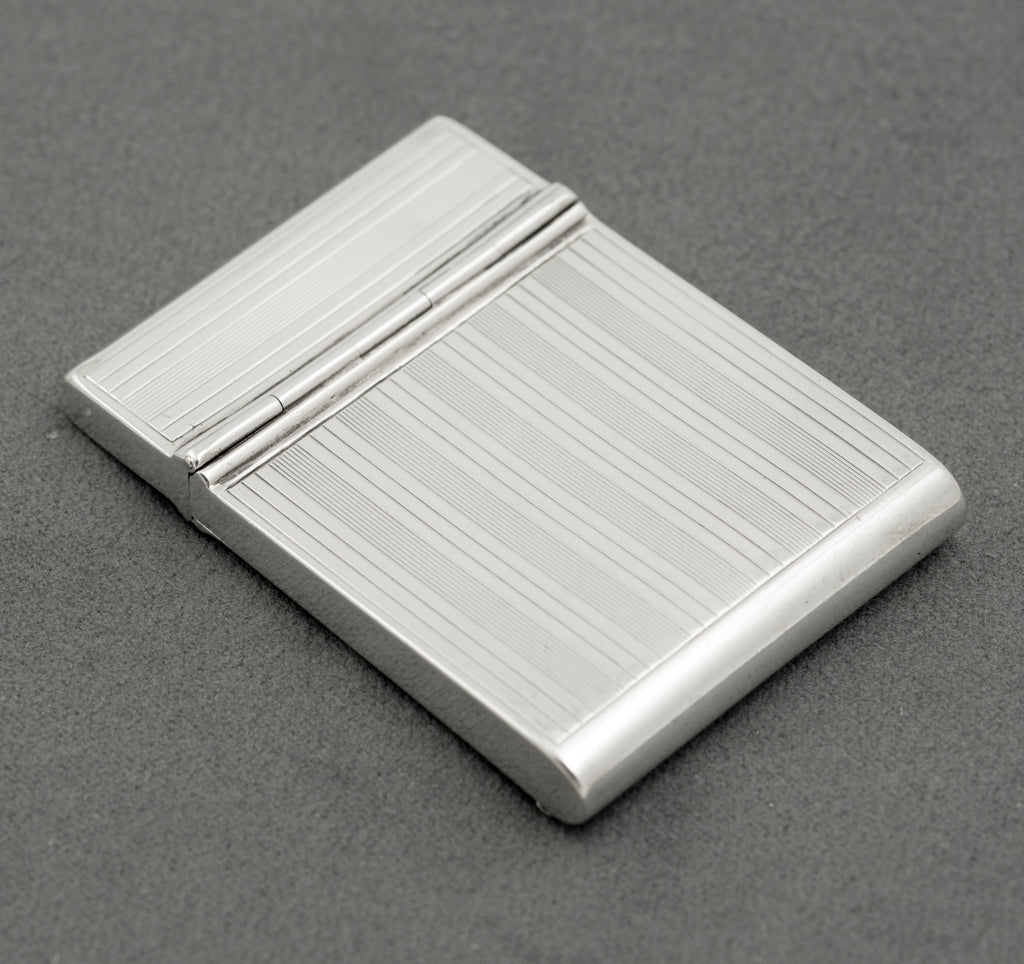 Antique Sterling Silver Rare Folding Vesta Case Philip Morris Hallmarked 1919 (B2514)