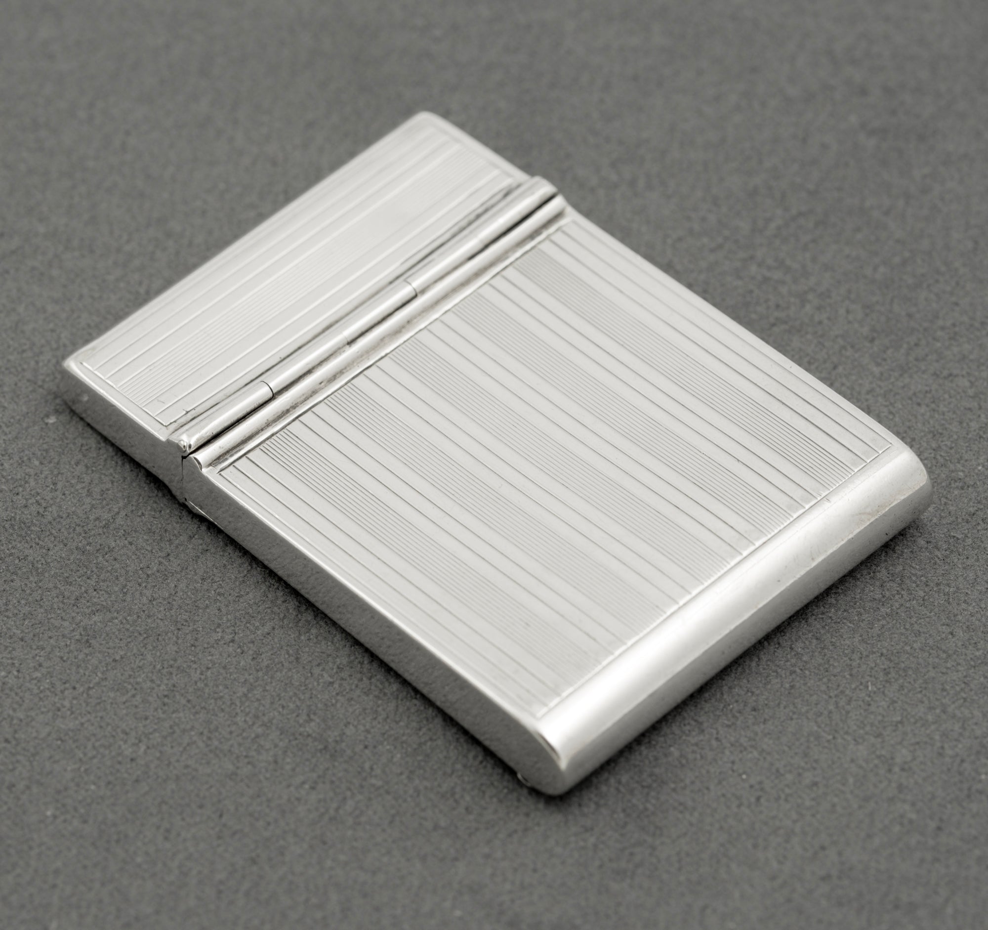 Antique Sterling Silver Rare Folding Vesta Case Philip Morris Hallmarked 1919 (B2514)