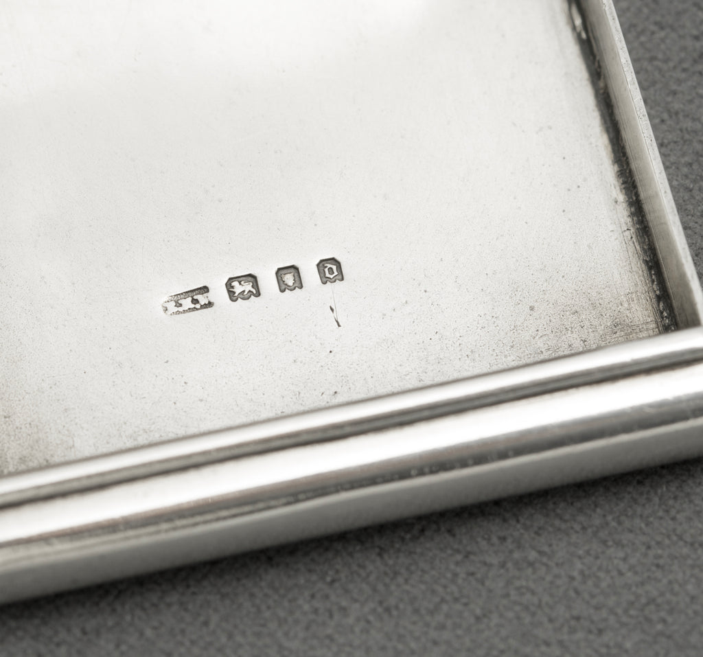 Antique Sterling Silver Rare Folding Vesta Case Philip Morris Hallmarked 1919 (B2514)