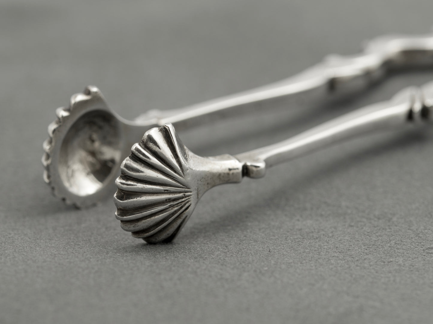 Antique Georgian Sterling Silver Sugar Tongs / Nips Mid 18th Century (B2521)