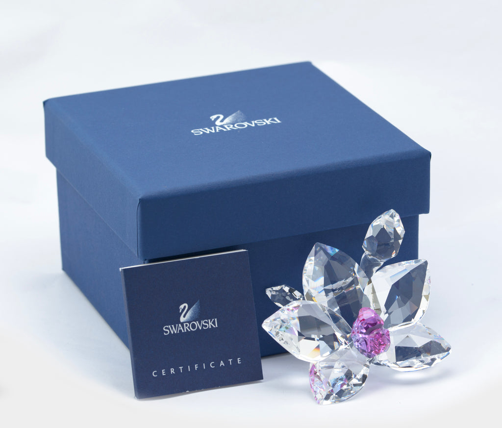 Genuine Swarovski Crystal Glass Orchid Blossom Flower Figure 864464 (B2527B)