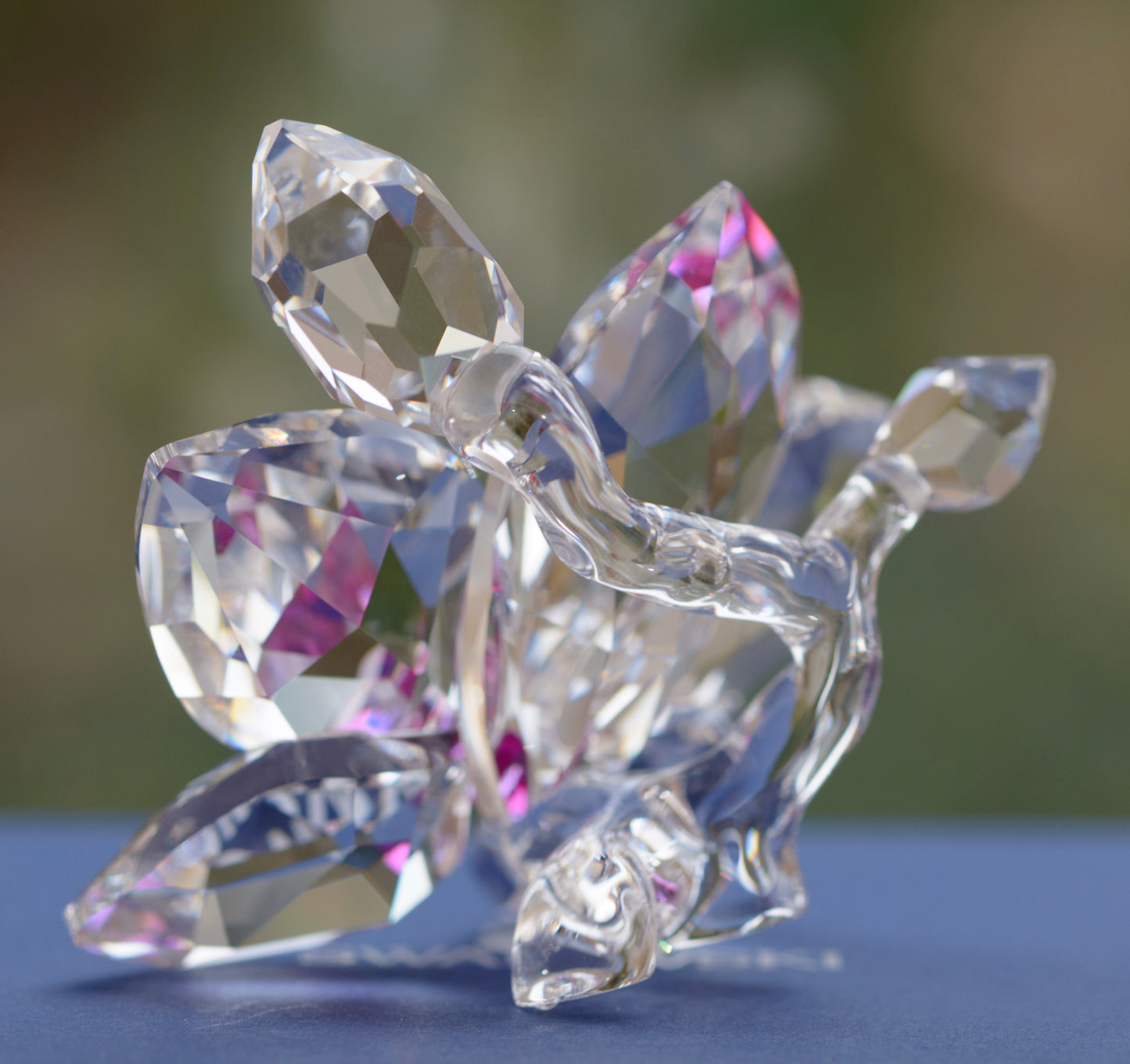 Genuine Swarovski Crystal Glass Orchid Blossom Flower Figure 864464 (B2527B)