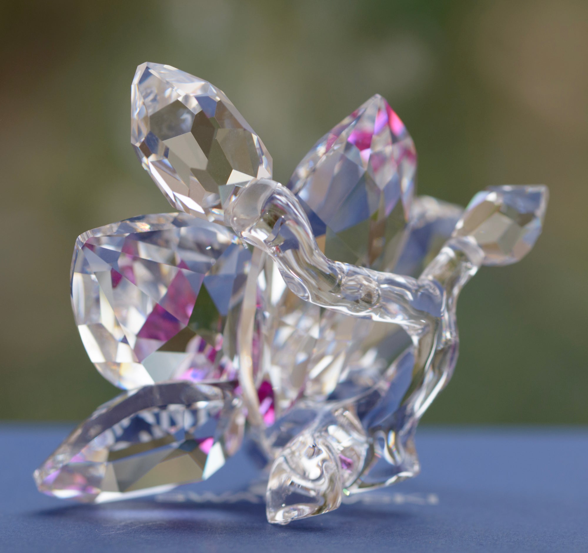 Genuine Swarovski Crystal Glass Orchid Blossom Flower Figure 864464 (B2527B)