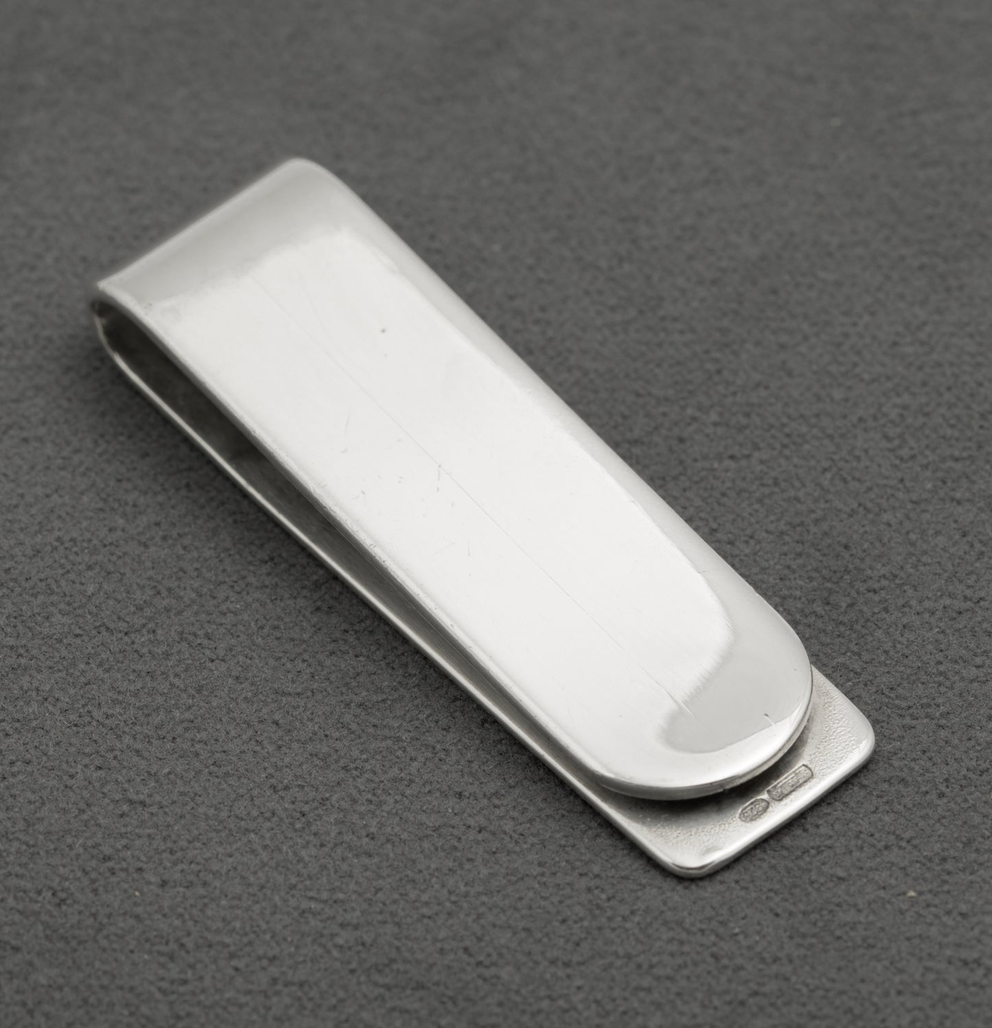 Vintage Italian Solid Sterling Silver Money Clip 925 Mark (B2528)