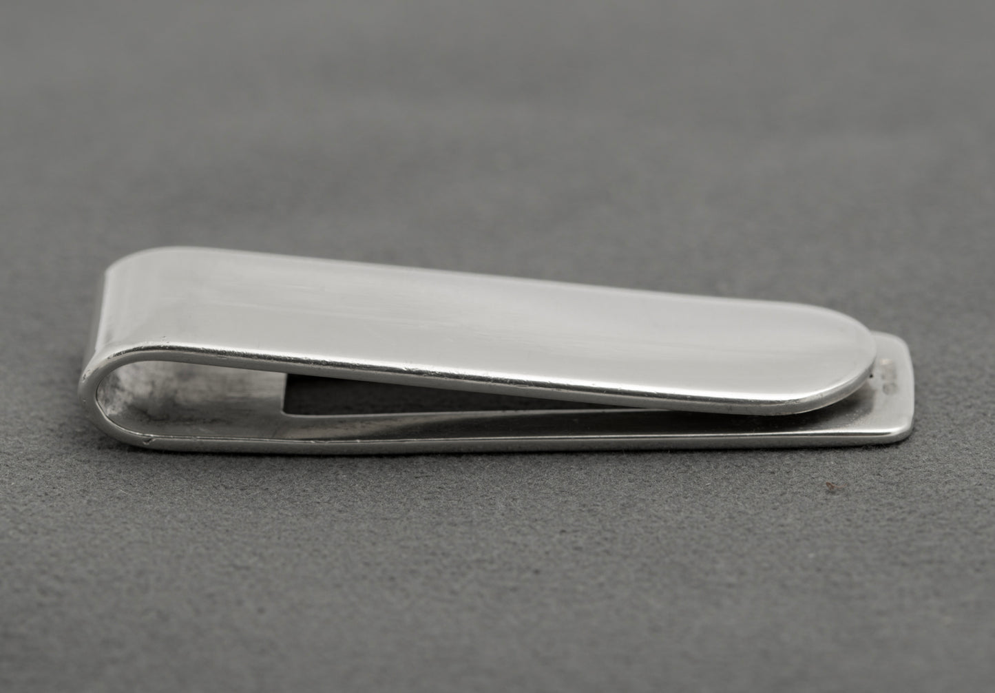 Vintage Italian Solid Sterling Silver Money Clip 925 Mark (B2528)