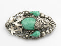 Antique Max Neiger Brothers Jade Dragon Oriental Design Brooch c.1930  (B2536)
