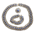 Vintage Dutch 833 Silver Necklace, Bracelet & Brooch Set Delft Panels (B2551)