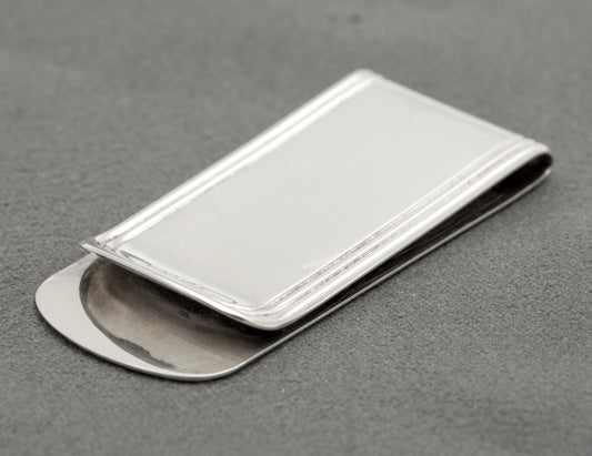 Vintage Sterling Silver Money Clip Hallmarked Birmingham 1996 (B2571)