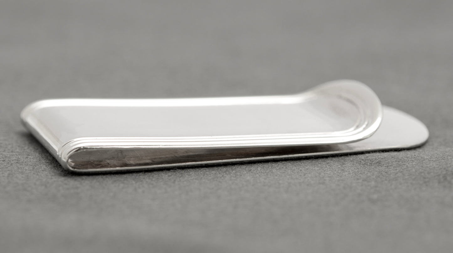 Vintage Sterling Silver Money Clip Hallmarked Birmingham 1996 (B2571)