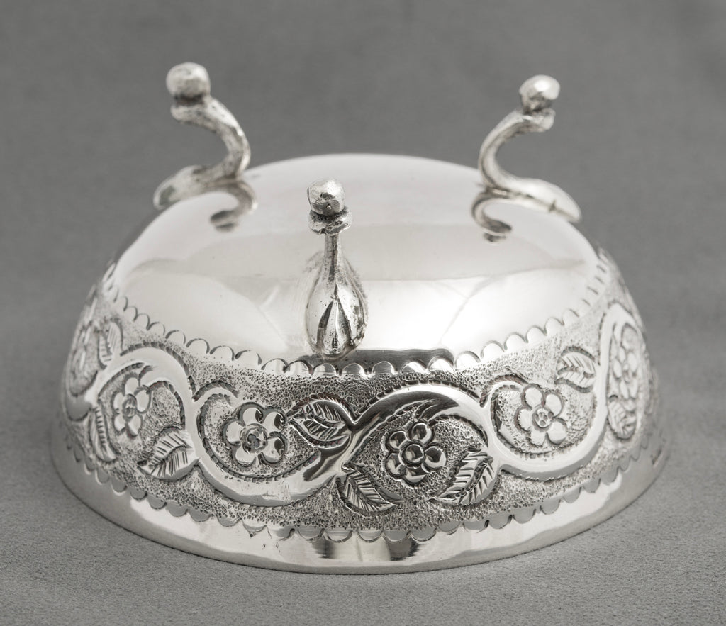 Vintage Cypriot .830 Silver Repousse Sweets/Sweetmeat Bowl Hallmarked
