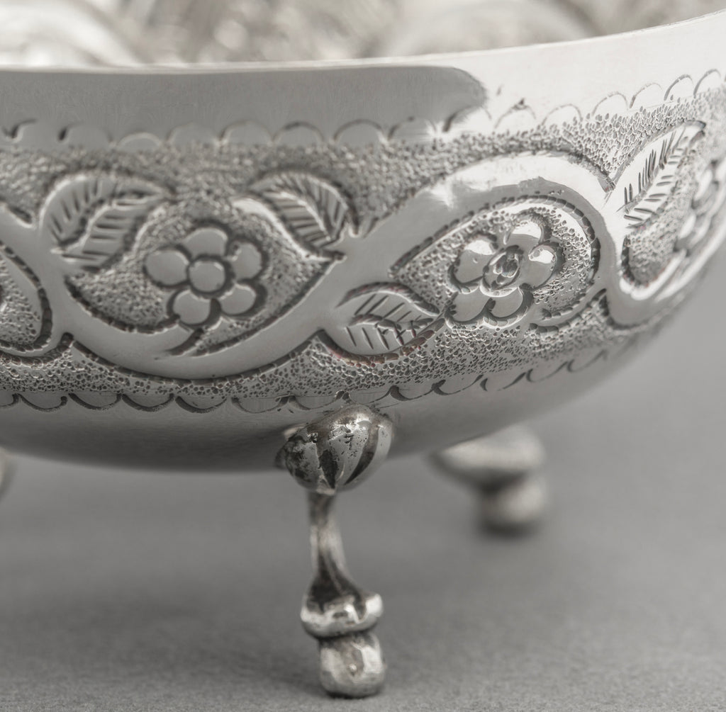Vintage Cypriot .830 Silver Repousse Sweets/Sweetmeat Bowl Hallmarked