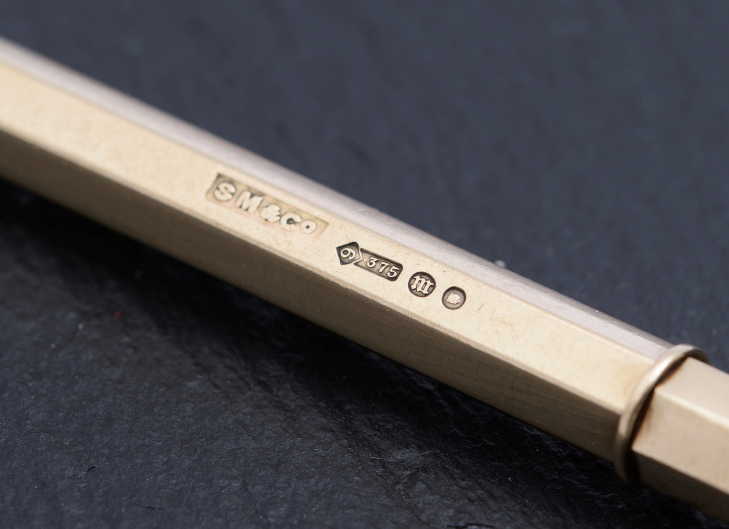 Antique Sampson Mordan Art Deco 9ct Gold Mechanical Propelling Pencil (B2589)