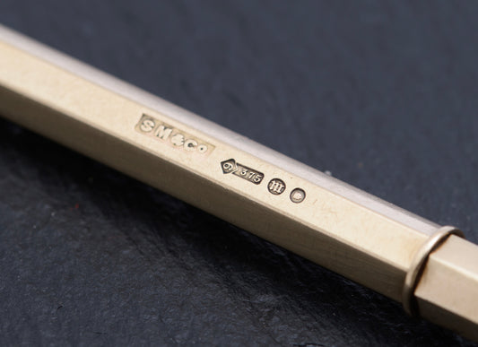 Antique Sampson Mordan Art Deco 9ct Gold Mechanical Propelling Pencil (B2589)