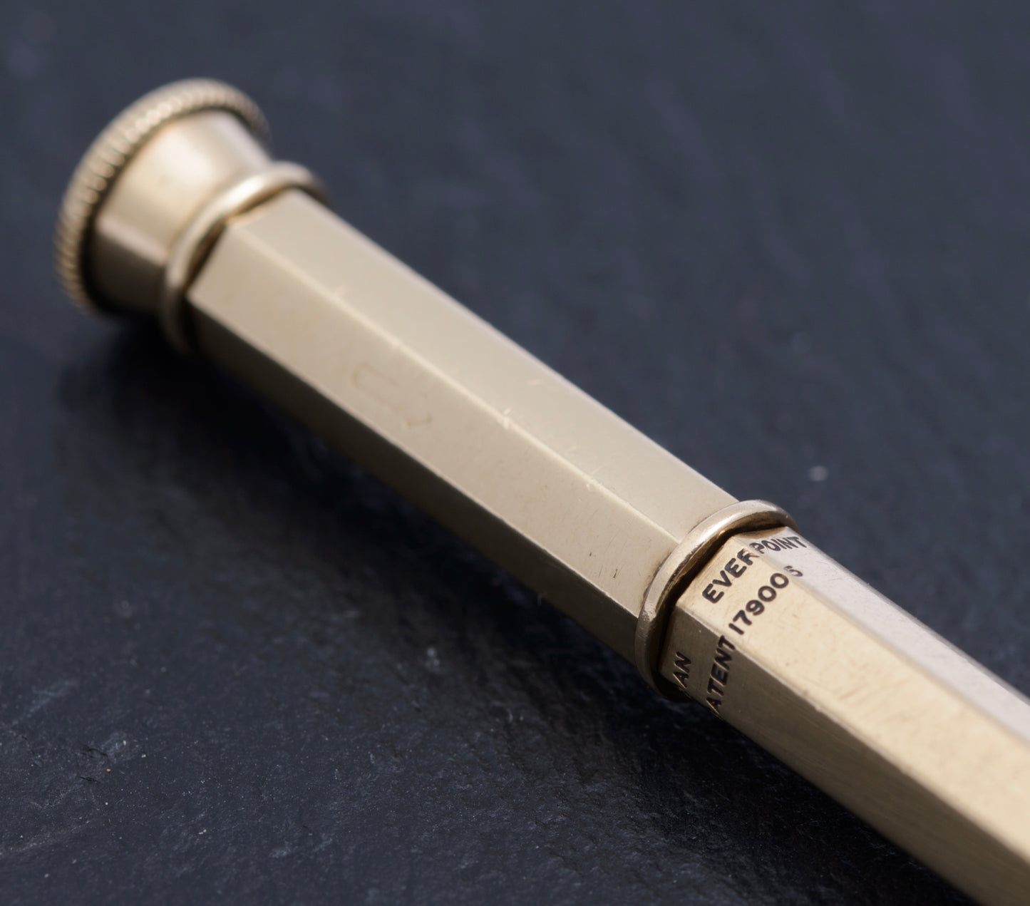 Antique Sampson Mordan Art Deco 9ct Gold Mechanical Propelling Pencil (B2589)