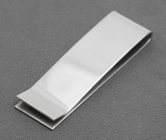 Vintage Sterling Silver Millennium Money Clip With Feature Hallmarks  (B2596)