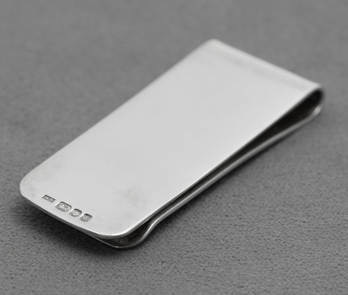 Vintage Sterling Silver Money Clip With £ Sign Design Hallmarked 1984 (B2597)