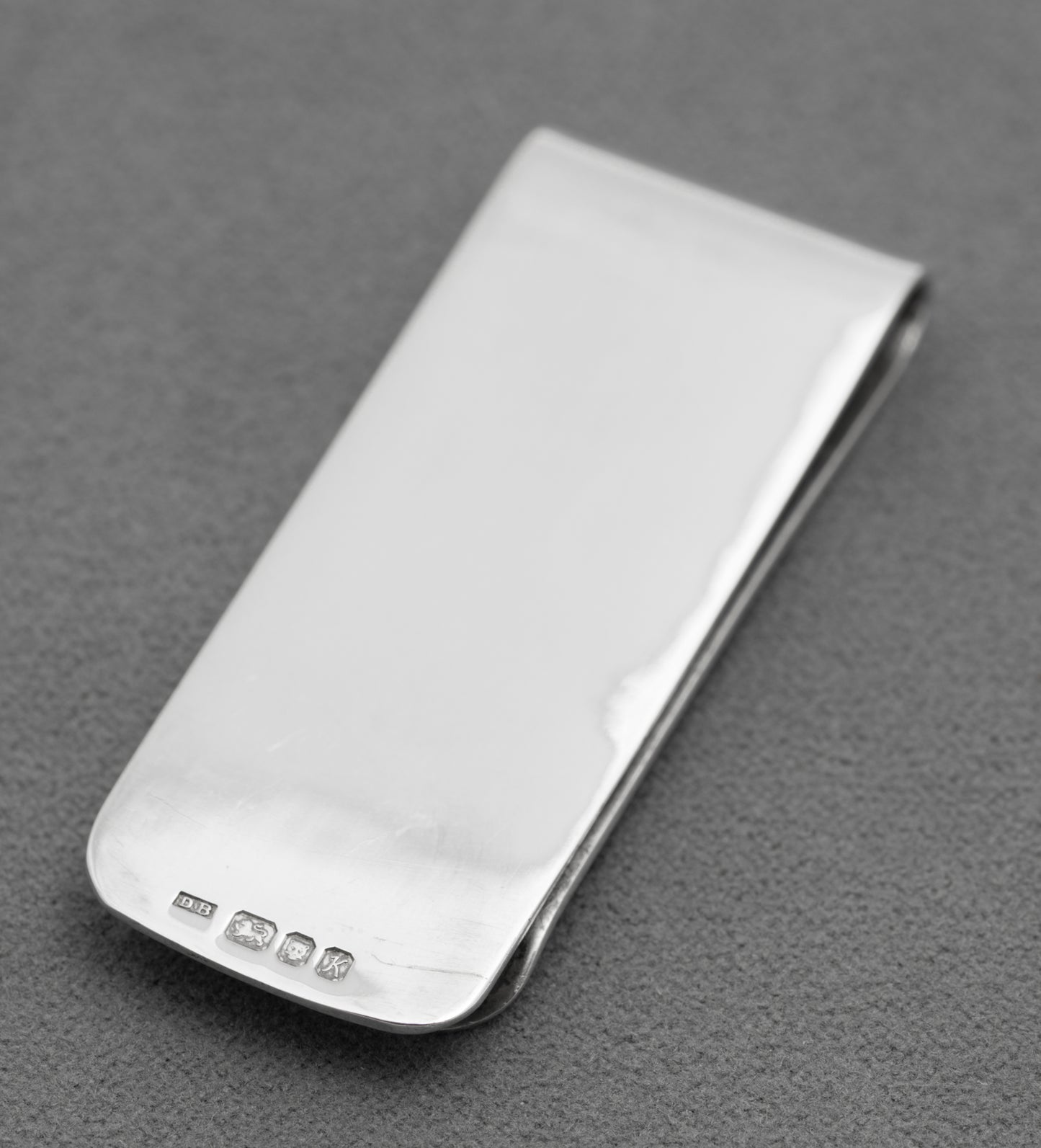 Vintage Sterling Silver Money Clip With £ Sign Design Hallmarked 1984 (B2597)