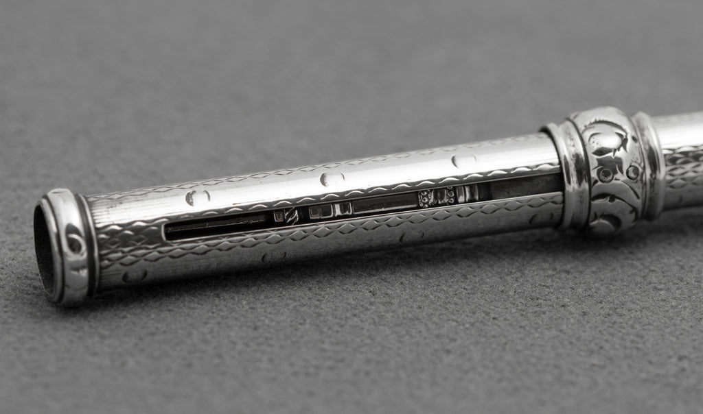 Antique Sterling Silver Richard Mosley Mechanical Propelling Pencil c.1840 (B2599)