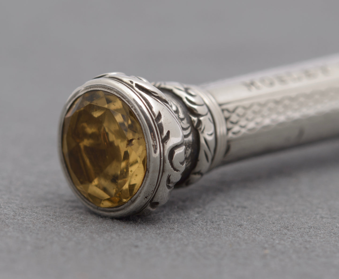 Antique Sterling Silver Richard Mosley Mechanical Propelling Pencil c.1840 (B2599)