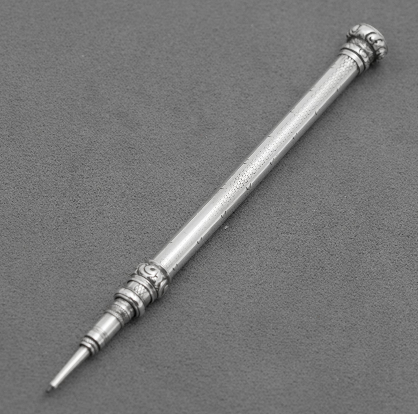 Antique Sterling Silver Richard Mosley Mechanical Propelling Pencil c.1840 (B2599)