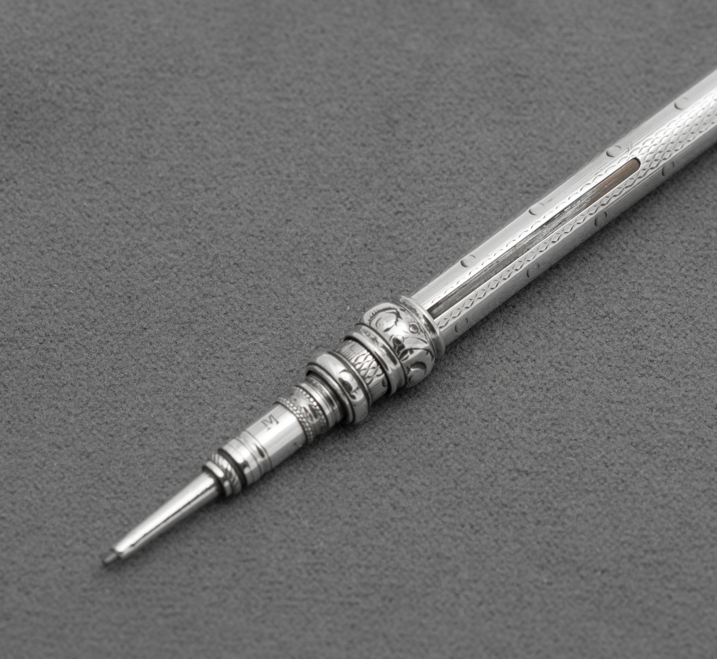 Antique Sterling Silver Richard Mosley Mechanical Propelling Pencil c.1840 (B2599)