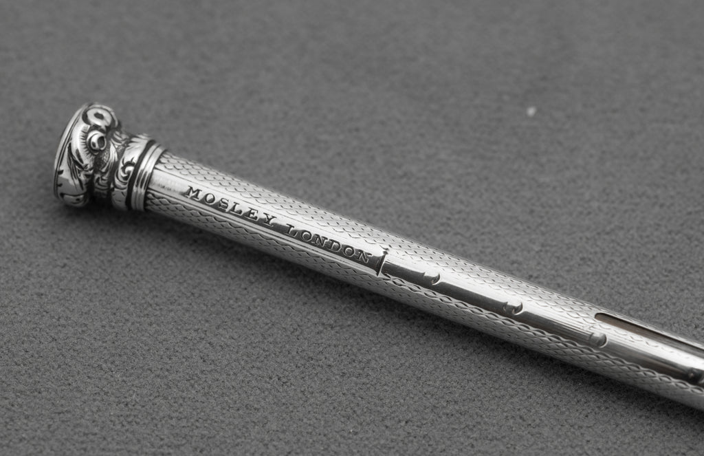 Antique Sterling Silver Richard Mosley Mechanical Propelling Pencil c.1840 (B2599)