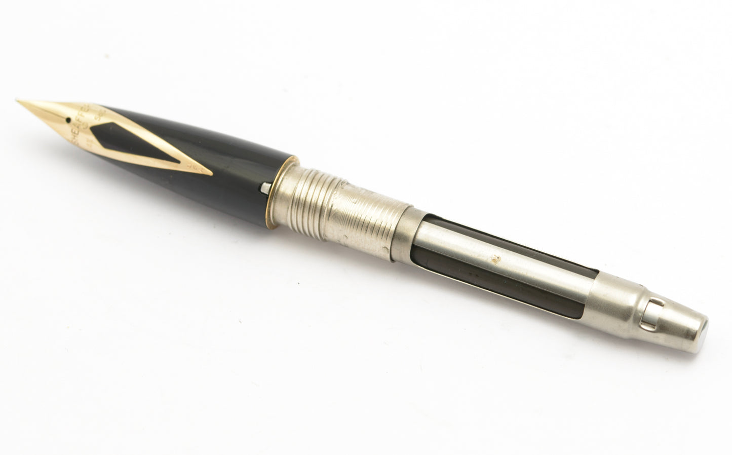 Sheaffer 14K Gold Filled Imperial Sovereign Fountain Pen & Pencil Cased Set (B2602)