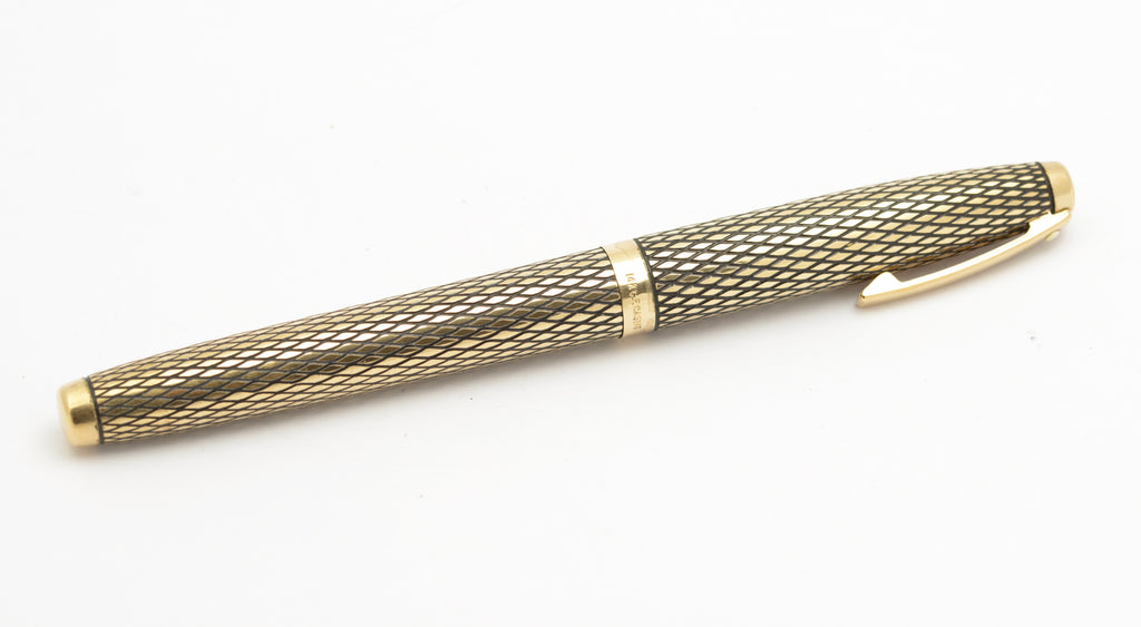 Sheaffer 14K Gold Filled Imperial Sovereign Fountain Pen & Pencil Cased Set (B2602)