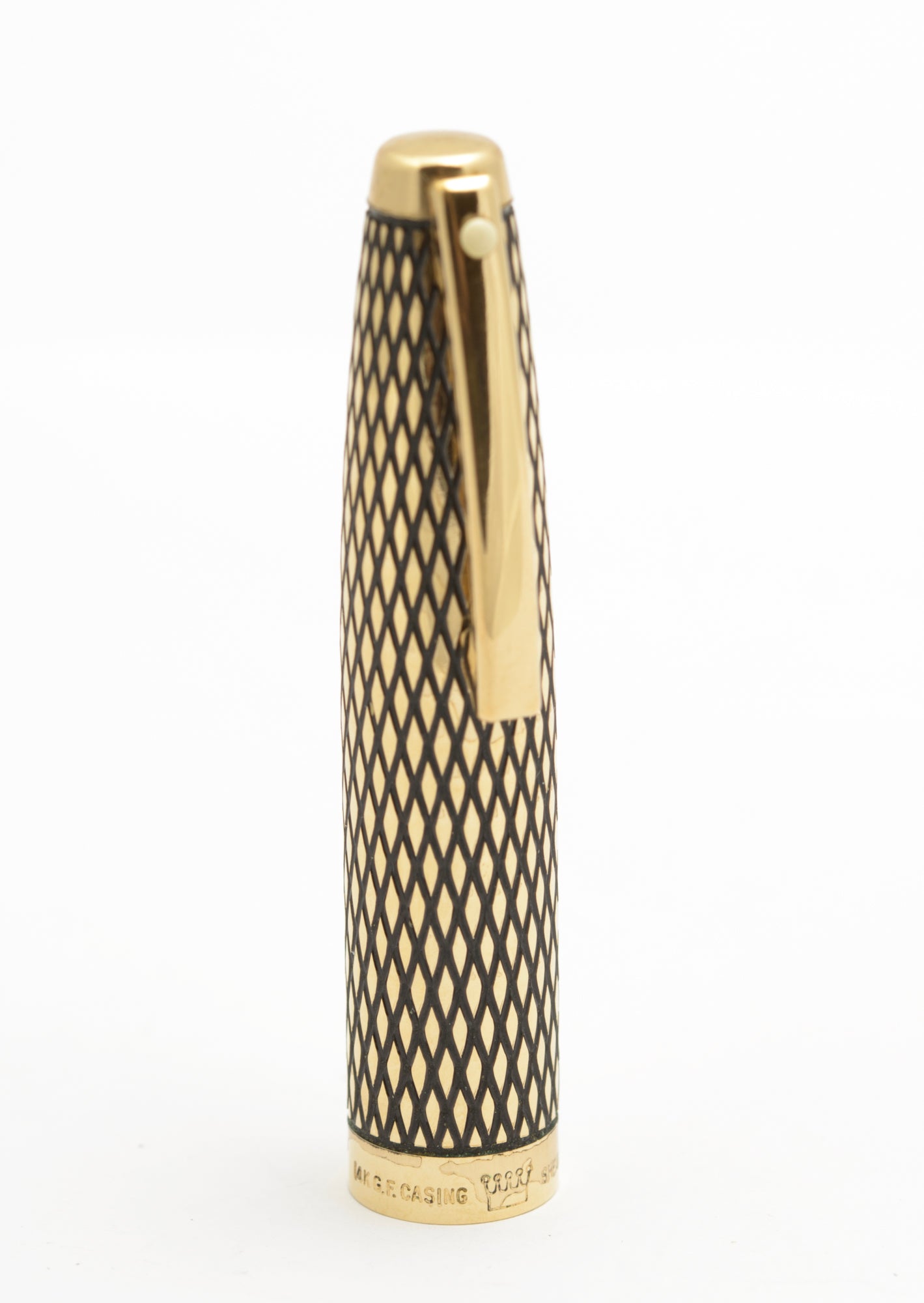 Sheaffer 14K Gold Filled Imperial Sovereign Fountain Pen & Pencil Cased Set (B2602)