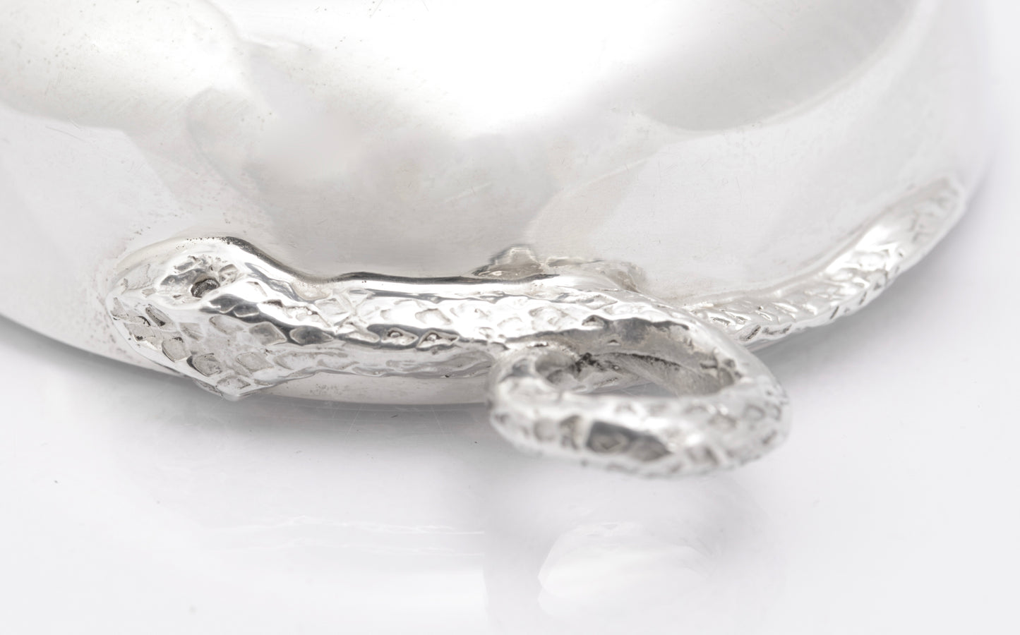 Vintage Sterling Silver Wine Taster With Snake Handle Hallmarked Sheffield 1972 (B2620)