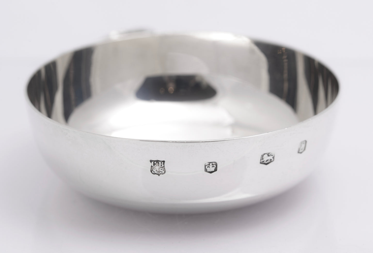 Vintage Sterling Silver Wine Taster With Snake Handle Hallmarked Sheffield 1972 (B2620)