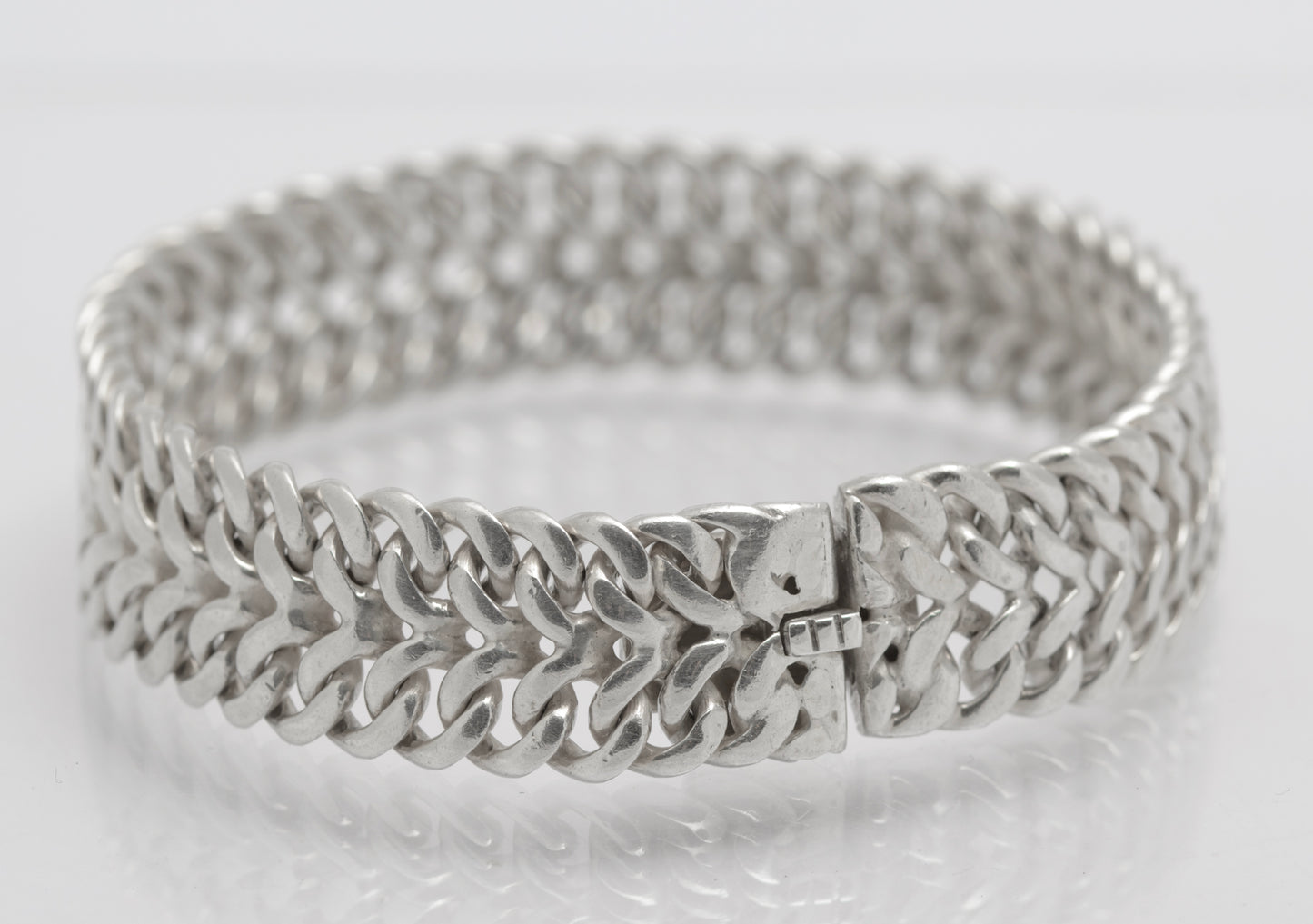 Vintage Heavy Sterling Silver Bracelet By Tianguis Jackson Scottish Hallmark (B2641)