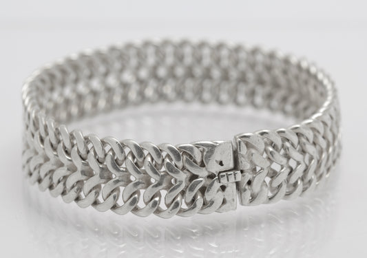 Vintage Heavy Sterling Silver Bracelet By Tianguis Jackson Scottish Hallmark (B2641)