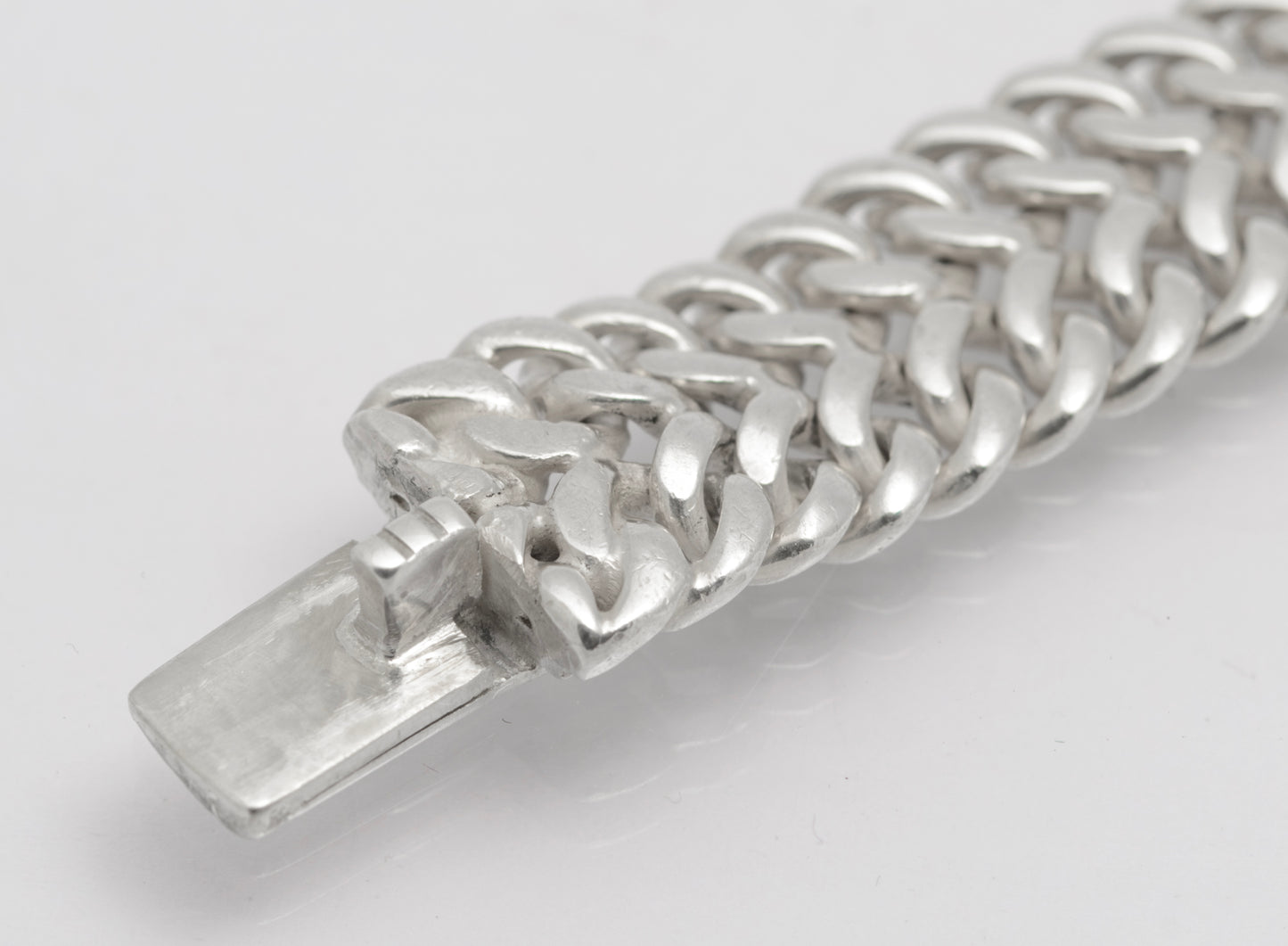 Vintage Heavy Sterling Silver Bracelet By Tianguis Jackson Scottish Hallmark (B2641)