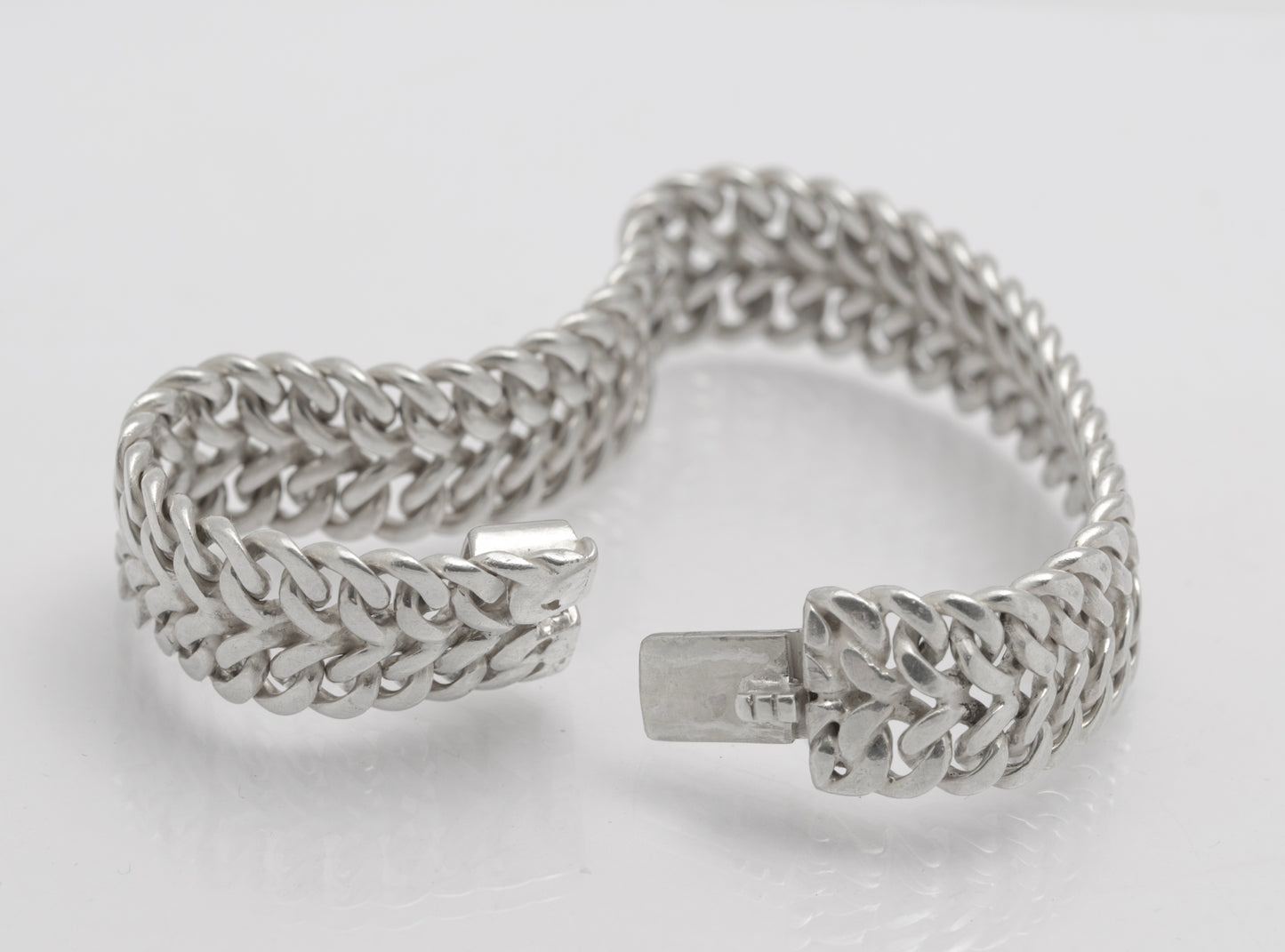 Vintage Heavy Sterling Silver Bracelet By Tianguis Jackson Scottish Hallmark (B2641)