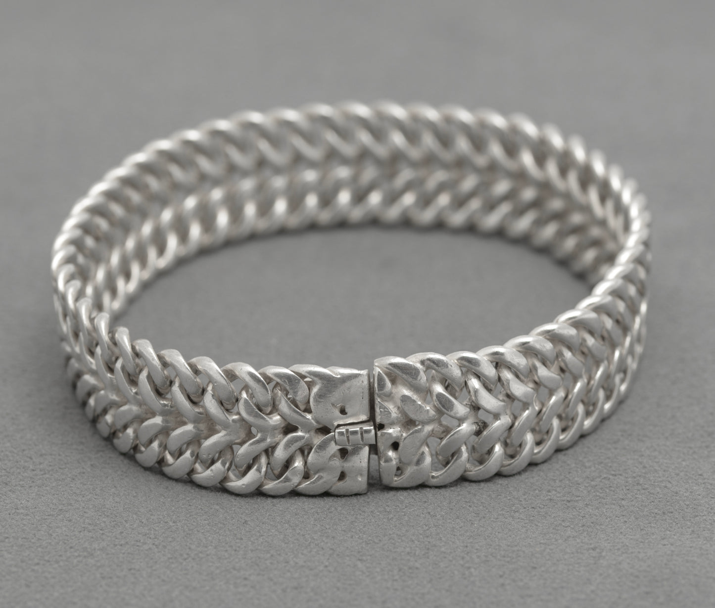 Vintage Heavy Sterling Silver Bracelet By Tianguis Jackson Scottish Hallmark (B2641)